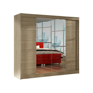 Šatní skříň BASTI II šířka 200 cm - dub sonoma