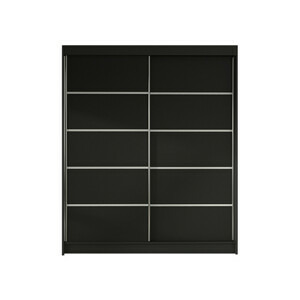 Šatní skříň LINO IV šířka 120 cm- černá