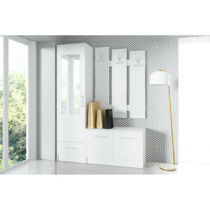 Předsíňová stěna MAXI Bílá