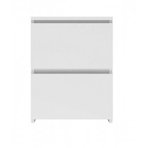 Noční stolek W 2 zásuvky - bílá
