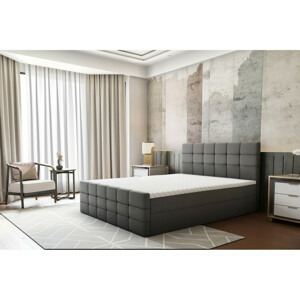 Postel CAMILA LUX 180x200 cm Tyrkysová