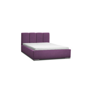 Postel ZAY 02 STANDARD 180x200 cm - stříbrné nohy Fialová