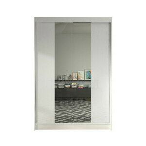 Šatní skříň LINO II šířka 120 cm - bílá