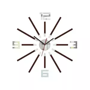 ModernClock 3D nalepovacie hodiny Sheren wenge