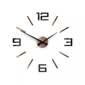 ModernClock 3D nalepovacie hodiny Reden čierno-medené