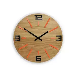 ModernClock Nástenné hodiny Sheen hnedé