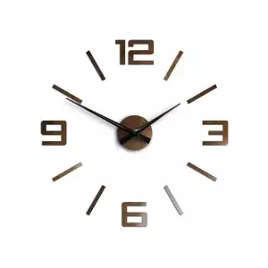 ModernClock 3D nalepovacie hodiny Reden medené