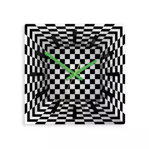 ModernClock Nástenné hodiny Ilusion čiernobiele