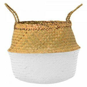 Tutumi Prírodný košík BOHO I bielo-hnedý