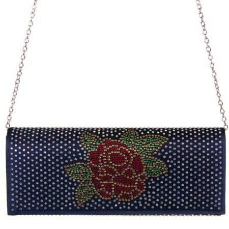 Plesové psaníčko Rose - modré - modrá