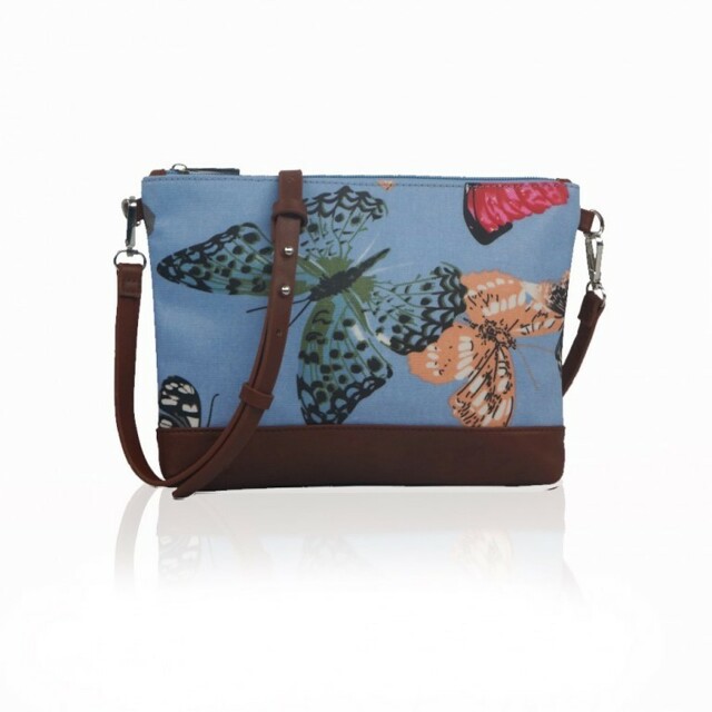 Kabelka Small Crossbody Butterfly Dream - světle modré - modrá