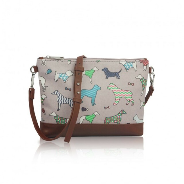 Kabelka Small Crossbody Dog Mania - šedé - šedá
