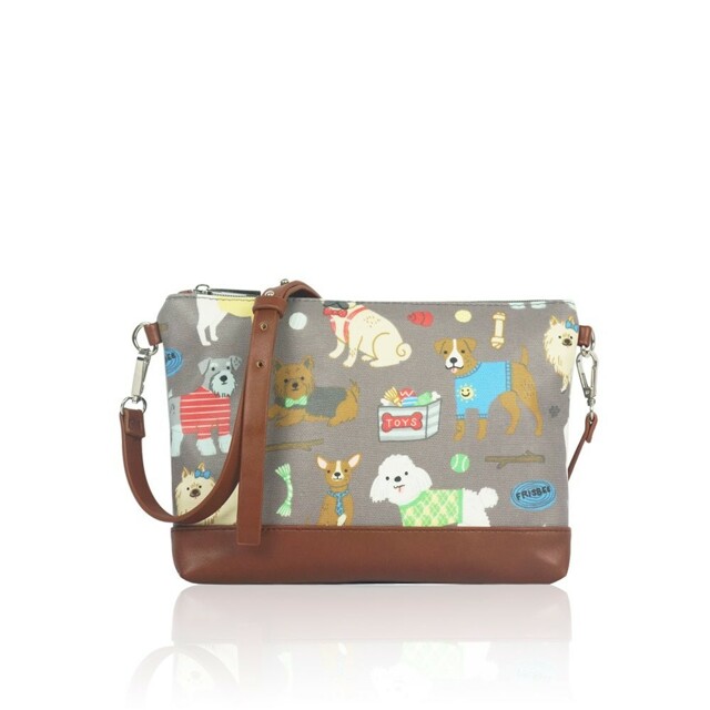 Kabelka Small Crossbody Mix Dogs - šedá