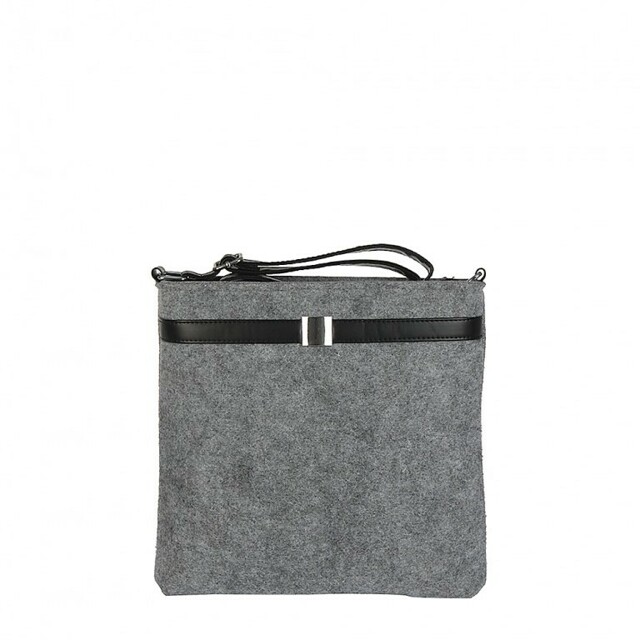 Filcové crossbody Sisi - šedé - šedá