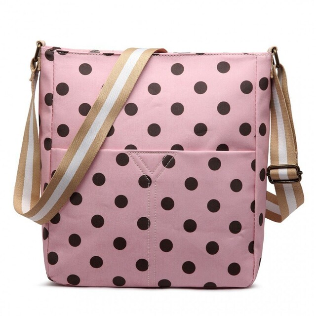 Kabelka Lulu Dot crossbody - růžová