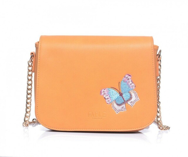 Kabelka Fable England n.9988 - apricot - oranžová