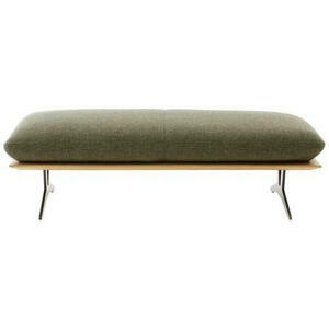 Dieter Knoll DLHÁ TABURETKA, drevo, textil, 150/43/60 cm
