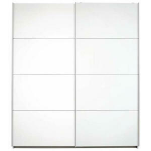 MID.YOU SKRIŇA S POS. DVER. – HOR.VED, biela, 226/210/62 cm
