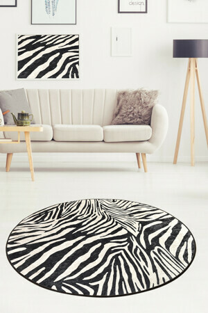 ASIR Koberec (100 cm) ZEBRA černobílý