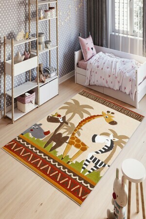 ASIR Dětský koberec (100 x 200 cm) W1020 africká zvířátka