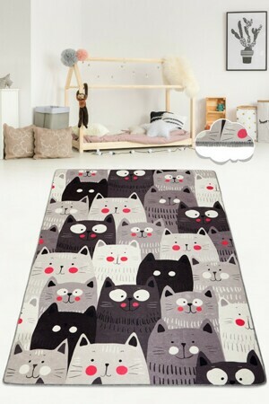 ASIR Koberec (150 x 240) CATS GRAY DJT šedé kočky