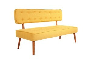 ASIR Pohovka dvoumístná WESTWOOD LOVESEAT žlutá