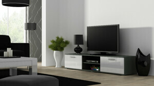 Cama Televizní stolek SOHO 180 Barva: šedá/bílá
