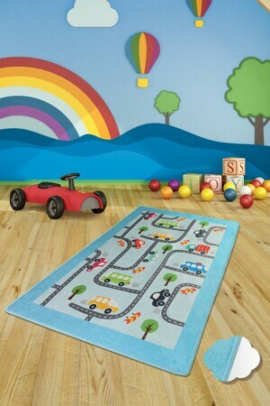 ASIR Dětský koberec (140 x 190) BABY CARS modrý – silnice