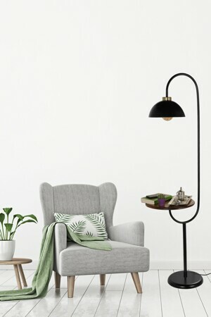 ASIR Stojací lampa ZUNRUT černá