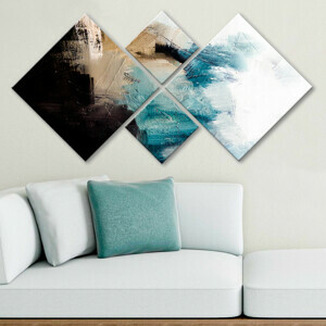 ASIR Obraz MDF Impasto 4 ks