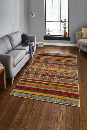 ASIR Koberec (80 x 150) W1096 zelený, oranžový