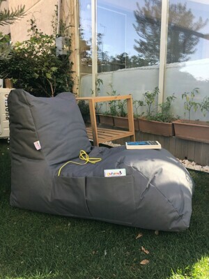 ASIR Sedací vak DAYBED šedý