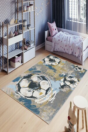 ASIR Dětský koberec (100 x 200 cm) W1009 fotbalové míče