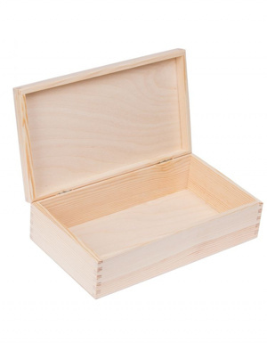 FK Dřevěná krabička - 28x16x8 cm, Přírodní
