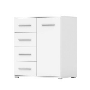 IDZ Komoda FRIDA MINI 1D4S 01, 90 cm Bílá
