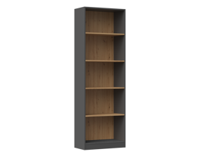 TPS Policový regál R60 cm - Antracit / Dub artisan