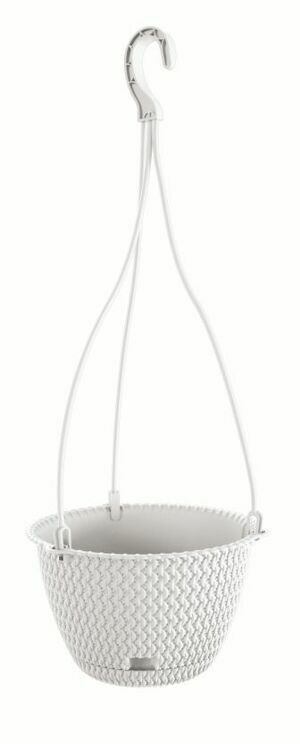 PRO Květináč závěsný SPLOFY ROUND W bílý 27cm