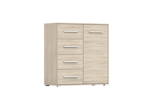 IDZ Komoda FRIDA MINI 1D4S 01, 90 cm Dub Sonoma