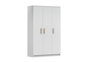 IDZ Šatní skříň SMYK I 3D 19, 120 cm Bílá / Barevné úchytky Barva: Dub