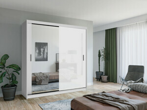 ARK Šatní skříň LEXO, Bílá 203 cm