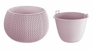 PRO Květináč s vkladem SPLOFY BOWL světle fialový 47,8 cm