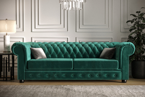 GRAND Pohovka LUXURY, dvojsedák Barva: VELVET 20, Rozkládání do lůžka: Ne