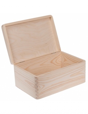 FK Dřevěná krabička - 30x20x14 cm, Přírodní