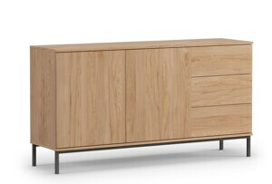 GAB Komoda QUER K2D3SZ, Dub Hikora 150 cm