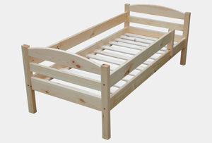 PCZ Dětská postel z masivu Anička, 160x70 cm Borovice ROŠT ZDARMA