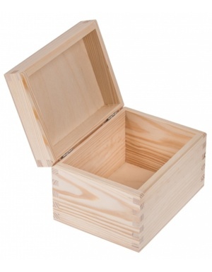 FK Dřevěná krabička - 16x12x11 cm, Přírodní