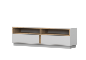 IDZ Televizní stolek GREY RTV 09, 180 cm Bílá/Dub Artisan