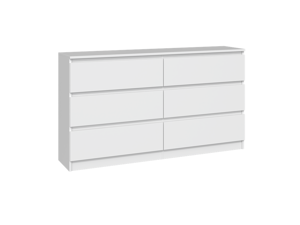 TPS Komoda MALVA M6 140 cm - Bílá