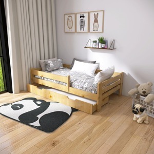 STA Dětská postel Vráťa + šuplík 180x80 cm, Přírodní borovice ROŠT ZDARMA