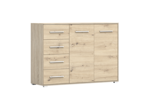 IDZ Komoda FRIDA 2D4S 01, 135 cm Dub Artisan / Dub Sonoma